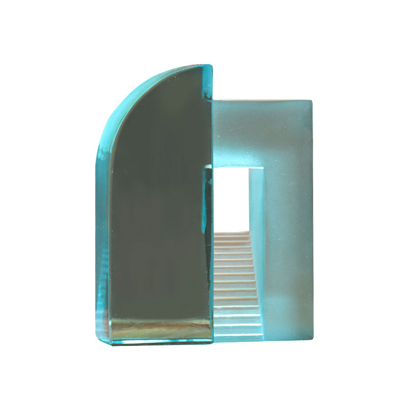 Gradient Blue Grosted Glass Chinois Plaything Ornements