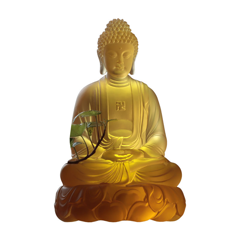 Statues cristallines de Bouddha Amitābha