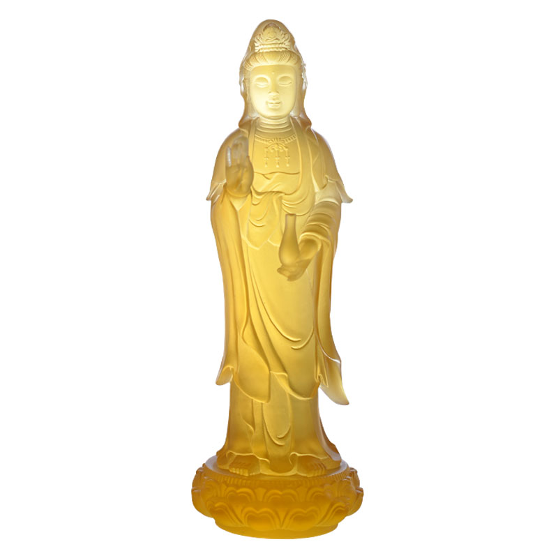 Statue de verre Guanyin Bodhisattva