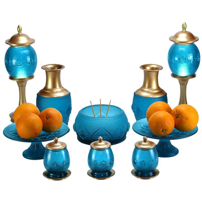 Bleu royal huit symboles de bon augure