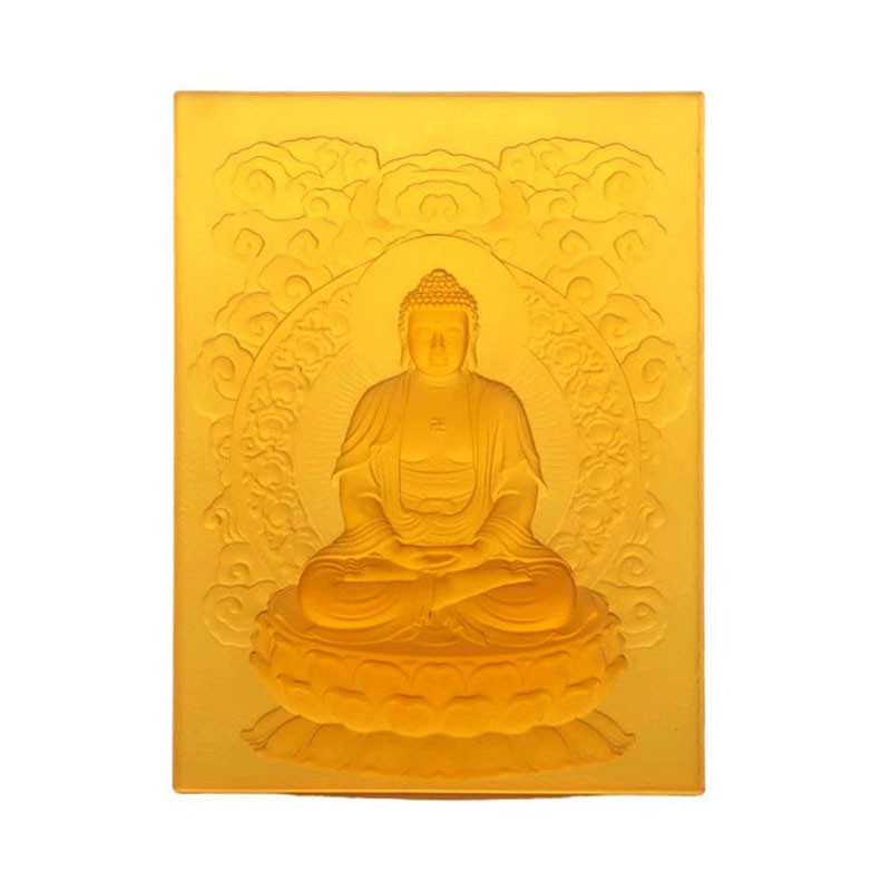 Amitabha Bouddha liuli brique décorative