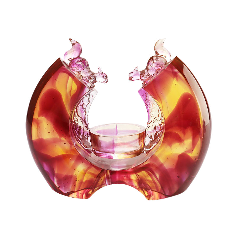 Chandelle de glaçure de couleur violette