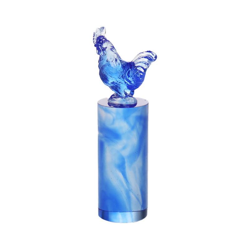 Tampon de joint de verre en verre de rooster zodiaque chinois