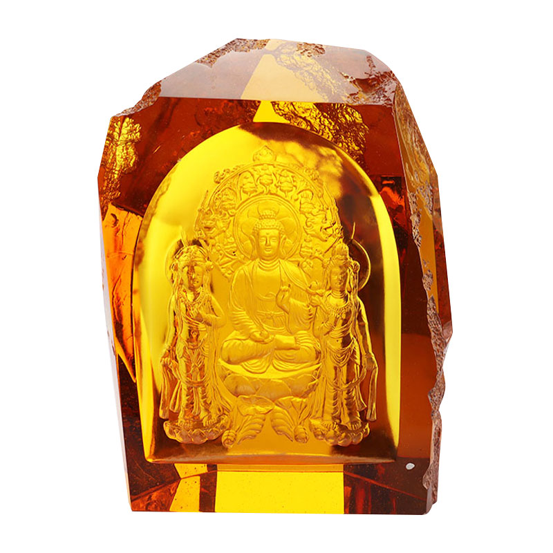 Statues de cristal de Bouddha Amitayus