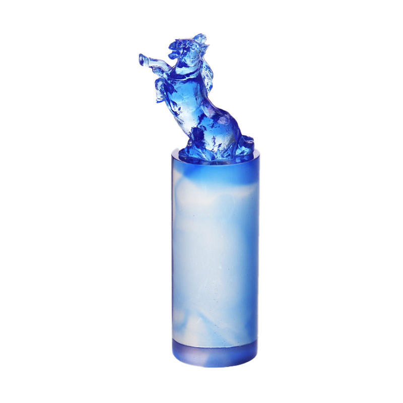 Tampon de sceau de verre cristallin du zodiaque chinois