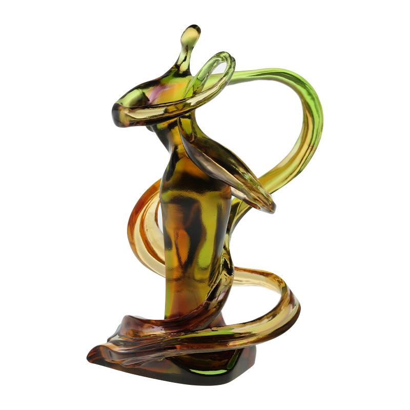 Charme spirituel colored Glaze Verre Figurines Ornements