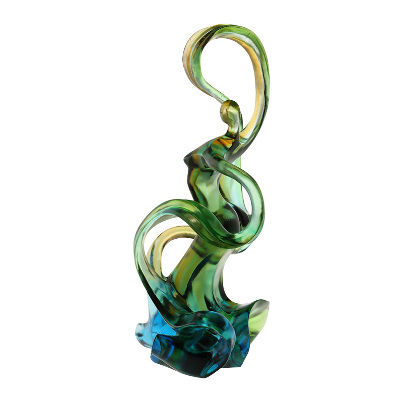 Décoration de maison ornements en verre colorés
