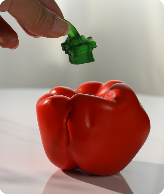 Poivron (Petit réservoir d'huile essentielle)