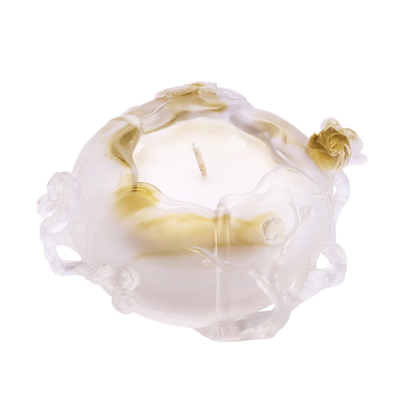 Bougeoir en forme de fleur de prunier
